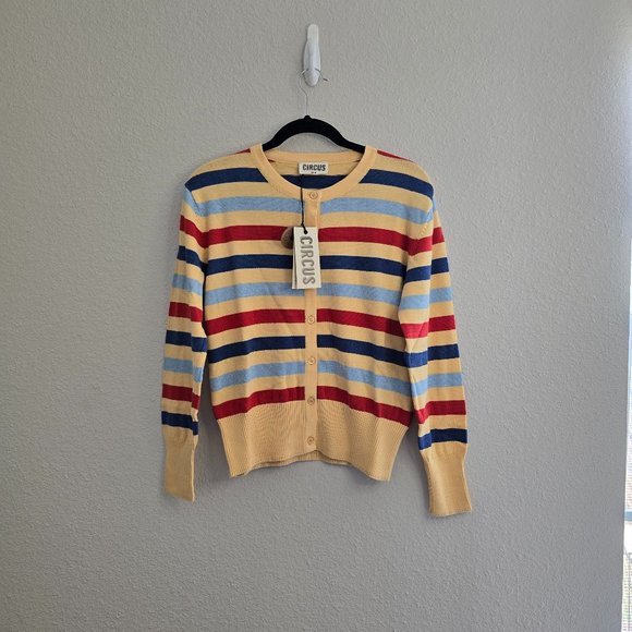 NWT Modcloth Hyped and Striped Cardigan - Picture 3 of 5